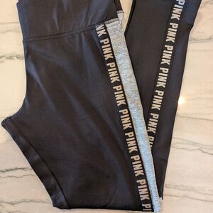 PINK Victoria's Secret Black and Gray Kids Leggings